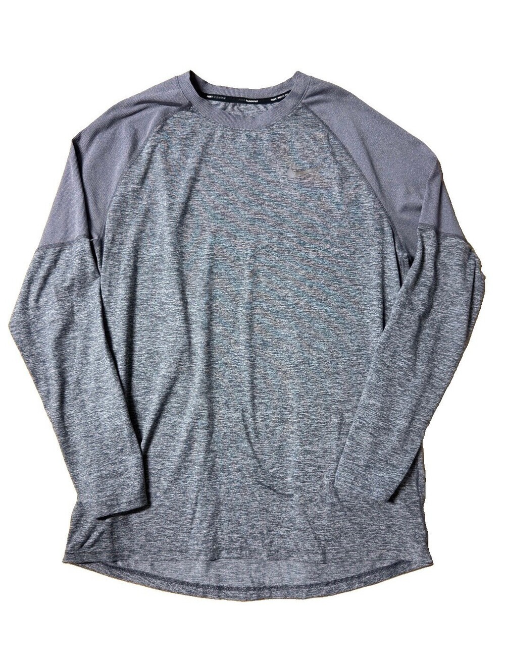 Nike Running Dri-FIT Men’s Gray Long Sleeve Performance Shirt Size L